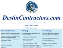 Tablet Screenshot of destincontractors.com